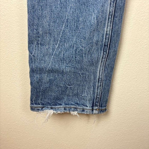 Abercrombie The 90's Relaxed Jean High Rise Curve Love Blue Women’s Size 24 - Picture 4 of 6